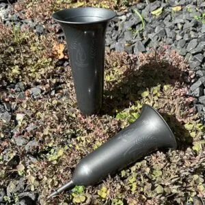 Vaseneinsatz Für Friedhofsvase – 20 Cm Hoch, Ø Oben 14 Cm, Unten 10 Cm, Wetterfest, Aus Kunststoff, Passend Für Eberin365 Grabvasen
